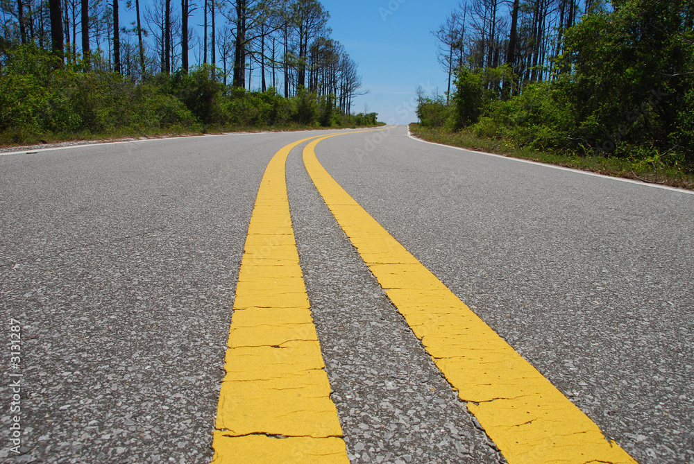 double lined road double lined road