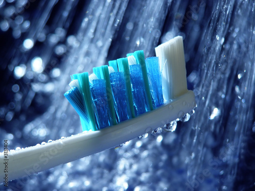 blue toothbrush