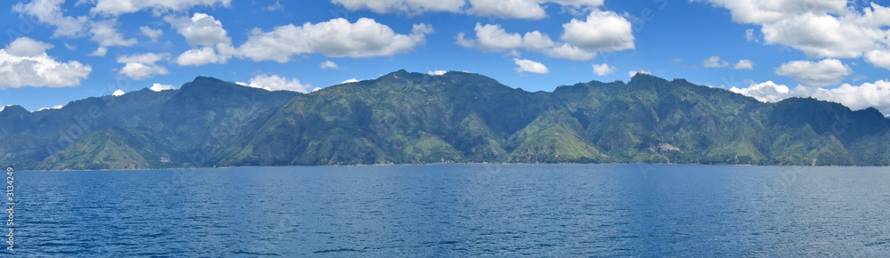 lake with volcanos in the background, lake atitlan, guatemala, p lake with volcanos in the background, lake atitlan, guatemala, p