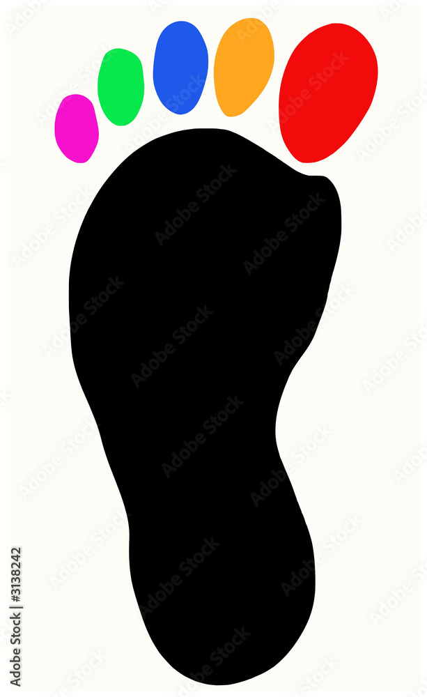 impronta colorata impronta colorata