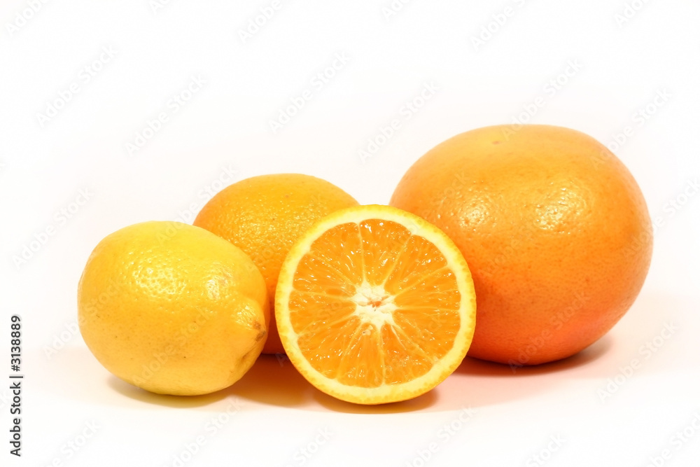 citrus isolated on white citrus isolated on white