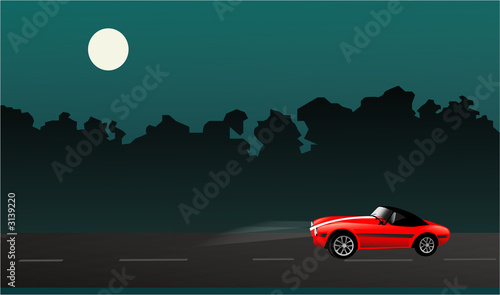night road