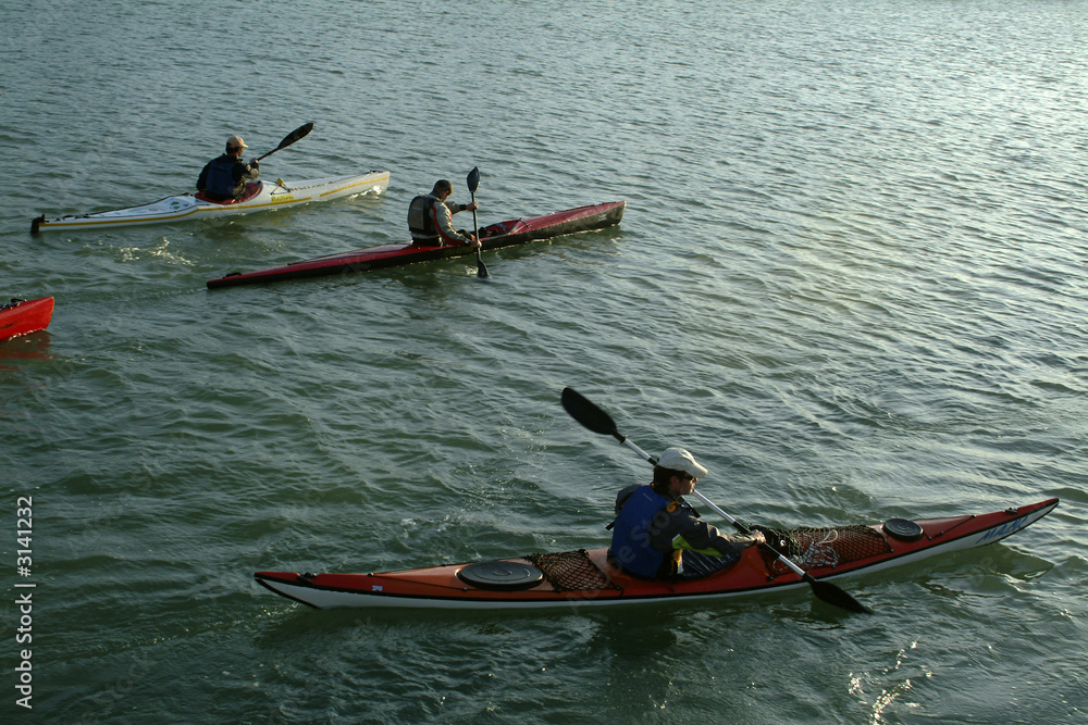 Fototapeta premium kayaks de mer