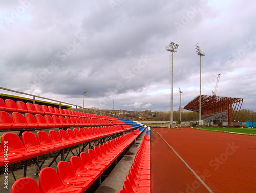 stadium construction, chairs