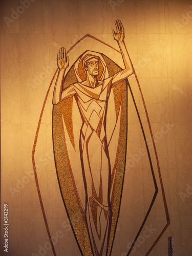 jesus painted on a wall