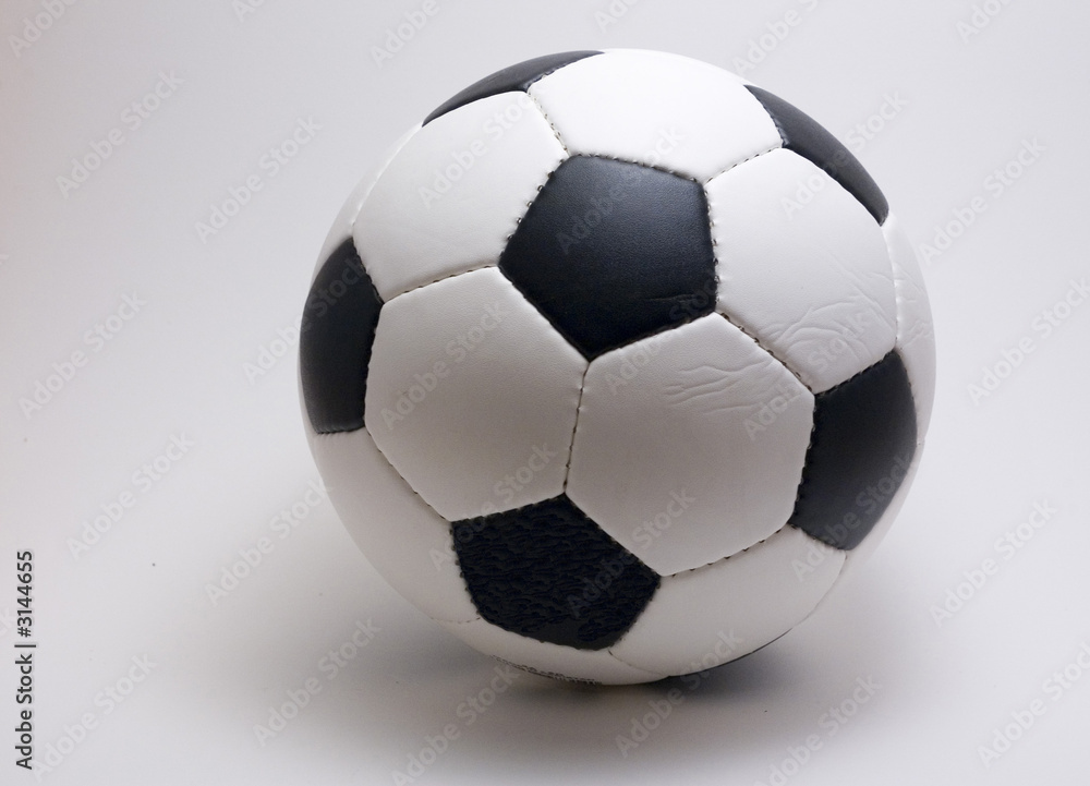 soccer ball on a white backround