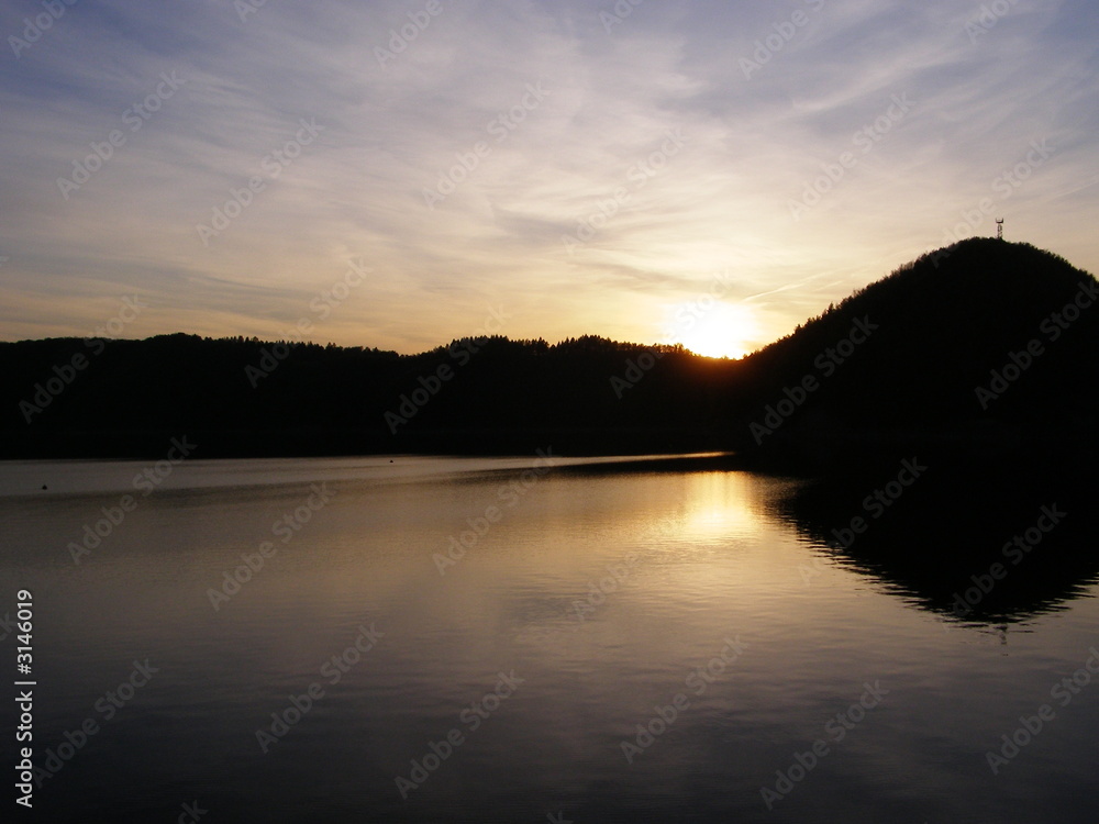 Fototapeta premium sunset in mountain
