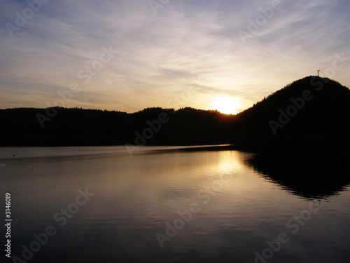 sunset in mountain