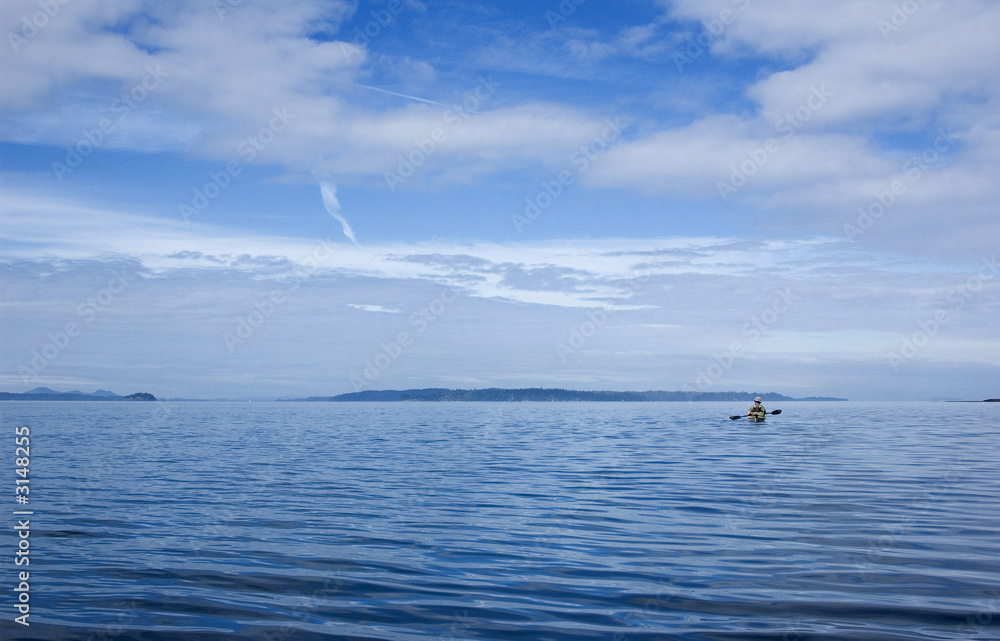 Obraz premium kayaker into the great wide open
