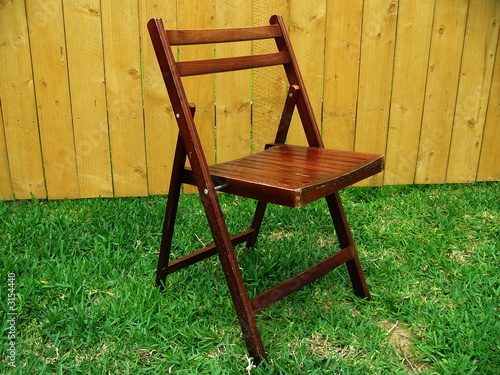 wood lawn chair