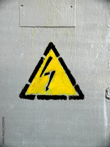 Obraz na płótnie sign danger w salonie