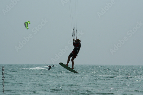saut en kite surf