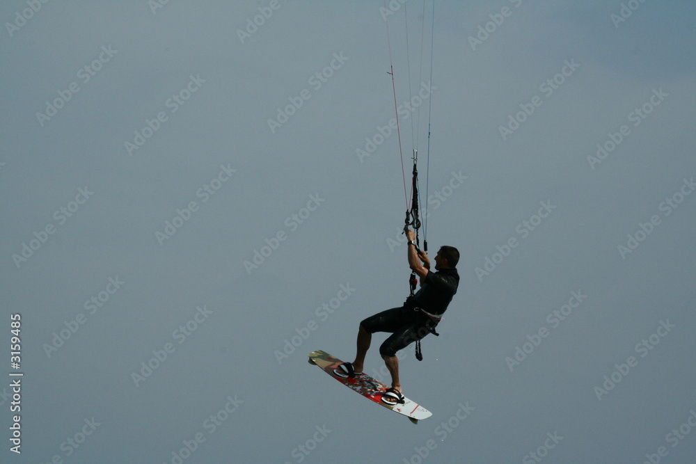 Obraz premium saut en kite surf