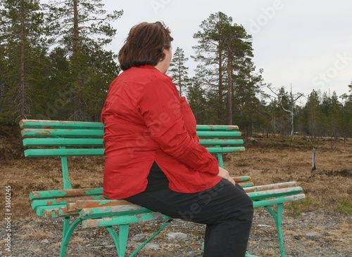 obese woman