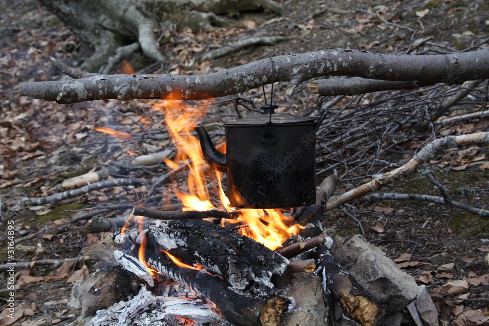 kettle on a fire kettle on a fire