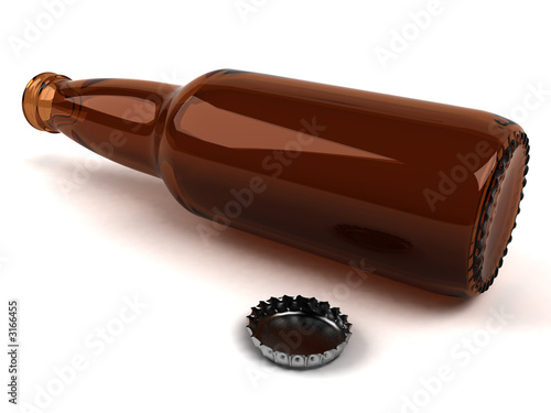 empty beer bottle