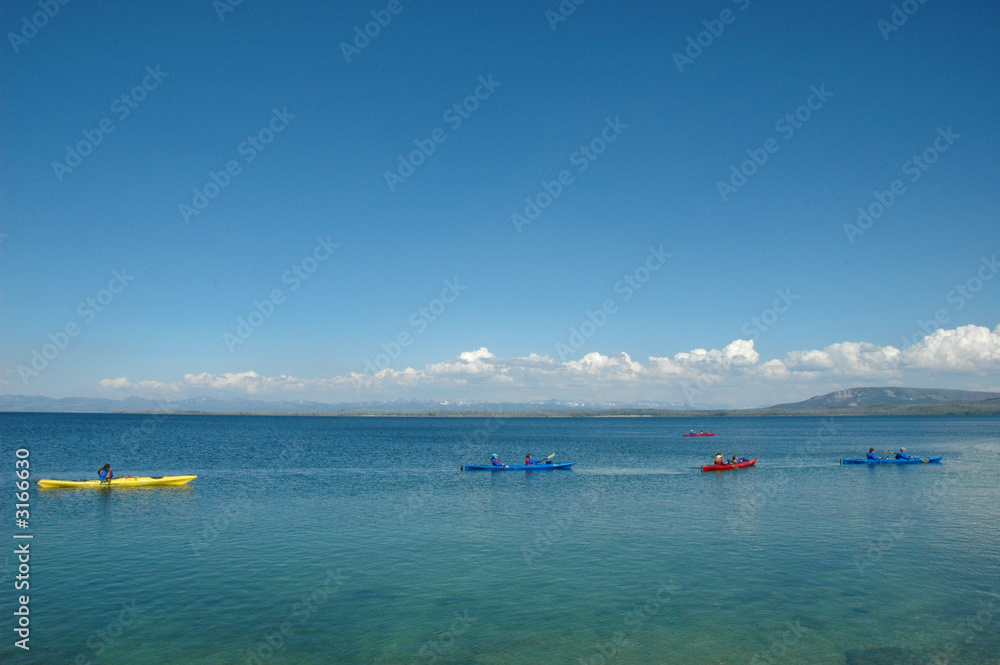 yellowstone lake kayaks