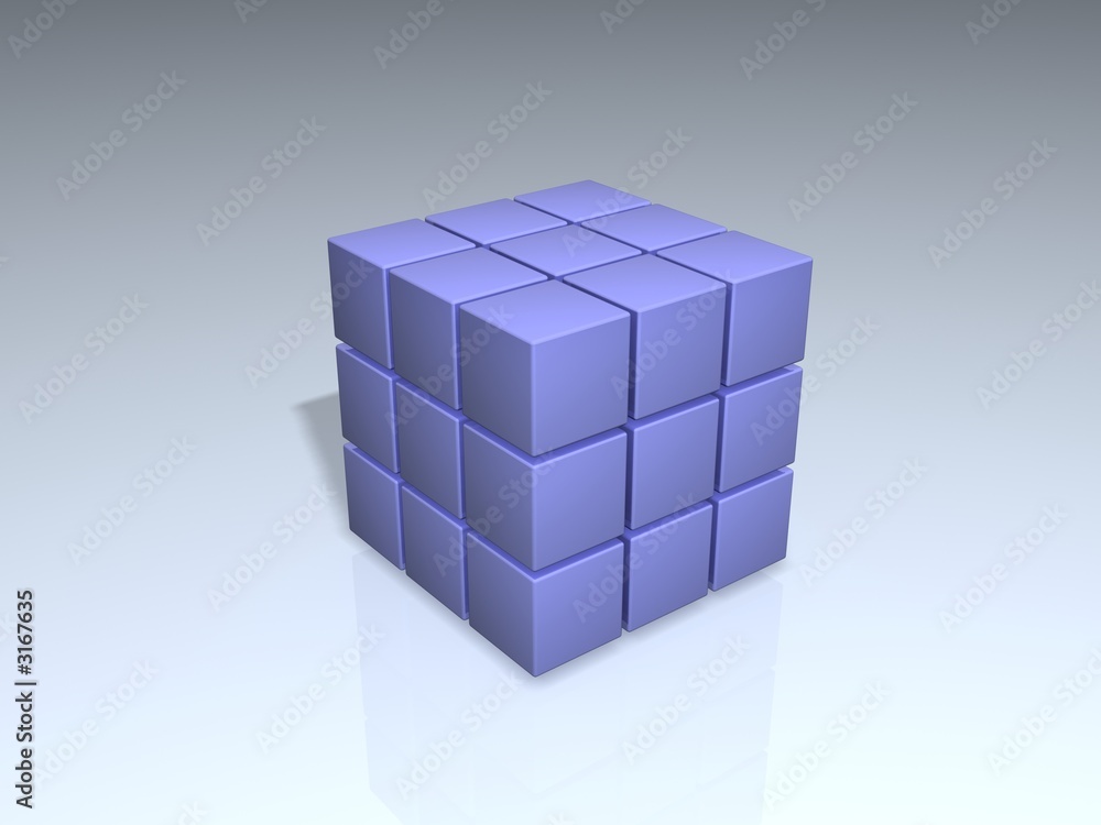 Obraz premium 3d qube