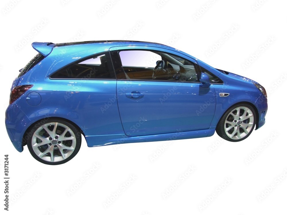 new blue car