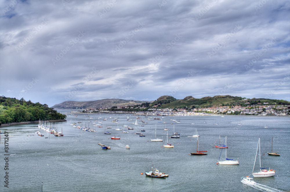 great orme from conwy castle