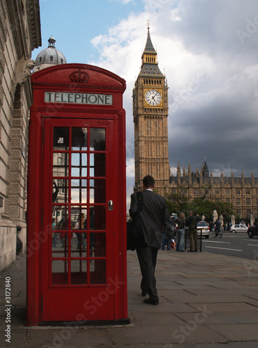 london business man near big ben