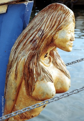 Cuadro en lienzo proue de navire - la sirène