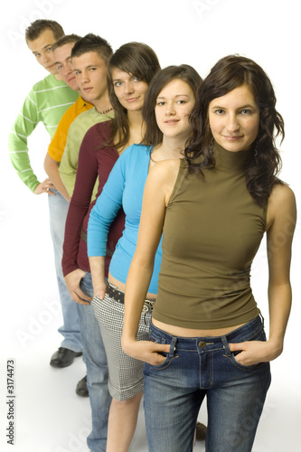 group of teenagers photo