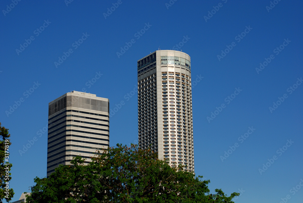 modern building and skyscraper