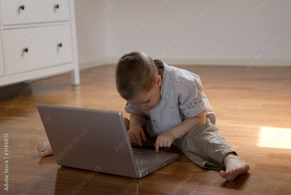 child with computer child with computer