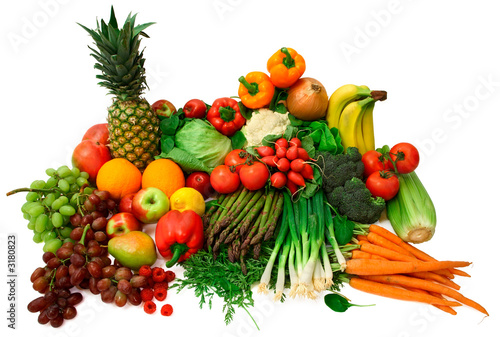 fresh vegetables and fruits