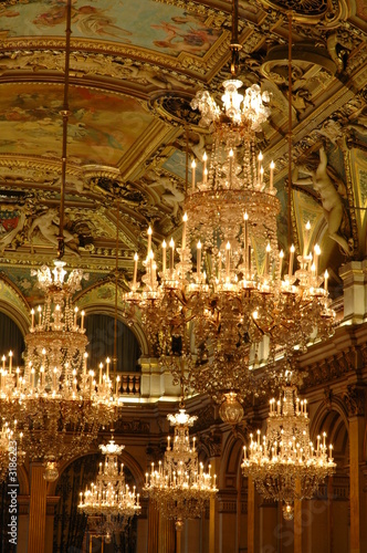 lustre and ceiling - baroque design