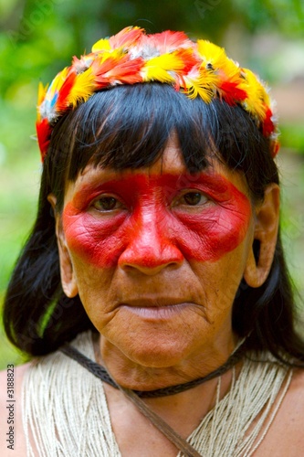 old indian woman portrait