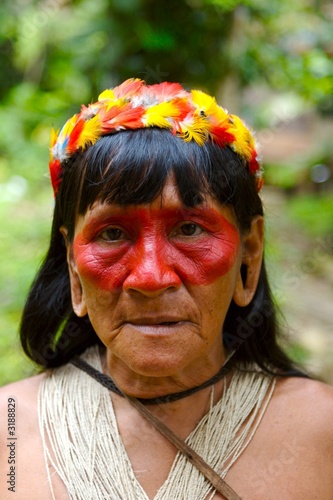 old indian woman portrait
