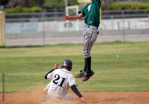 safe on second base