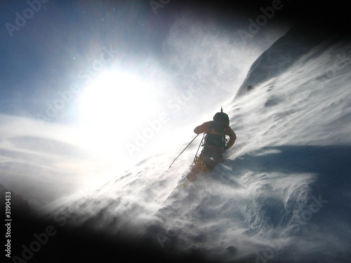 Quadro su tela tempête en montagne