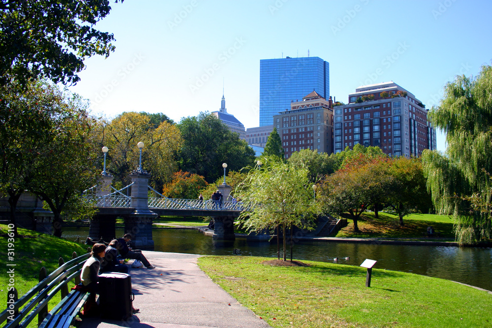 Obraz premium boston public garden