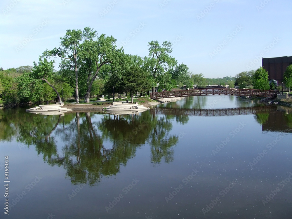 city bridge on the river