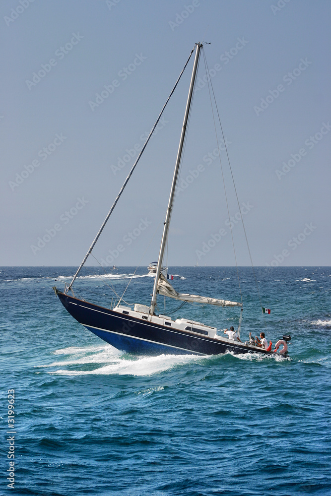 Naklejka premium barca a vela