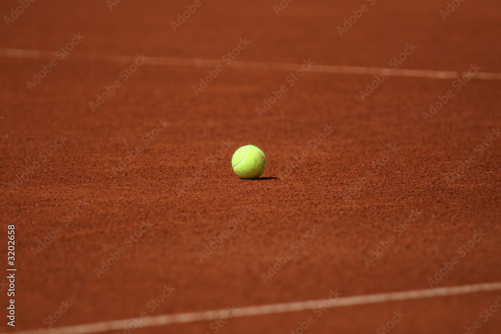 ball at tennis court