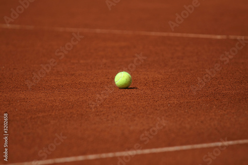 ball at tennis court
