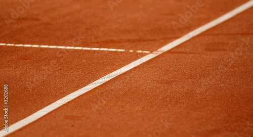 lines at tennis court