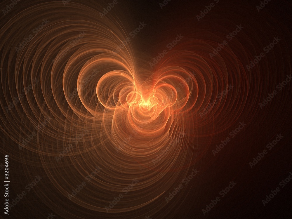 Obraz premium 3d orange light abstract