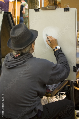 Photography painting in paris