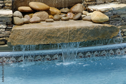swimming pool waterfall