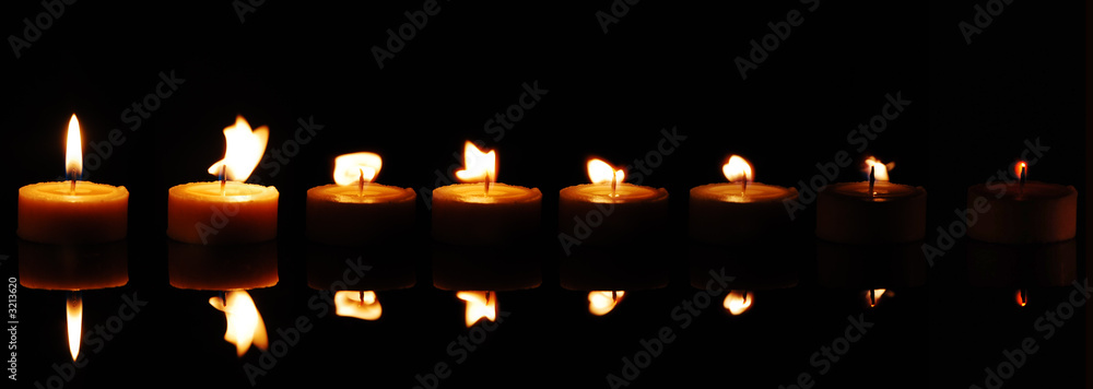 sequence of frames with a fading candle sequence of frames with a fading candle