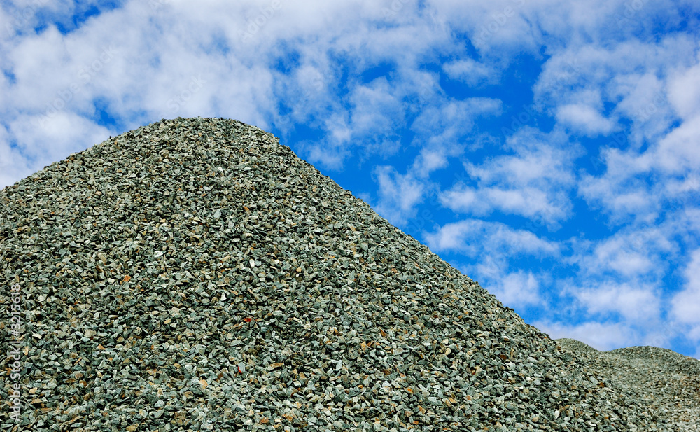 pile of broken shingles 