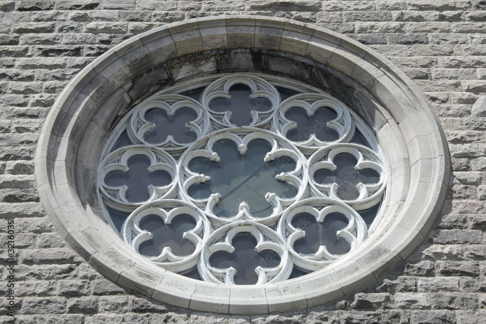 ornamental window of a church