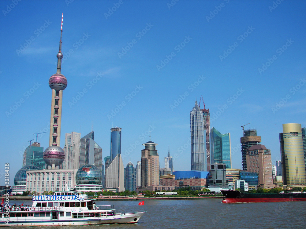 Naklejka premium shanghai's landmark