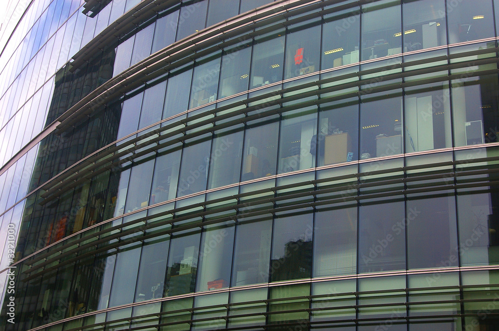 curved glass facade