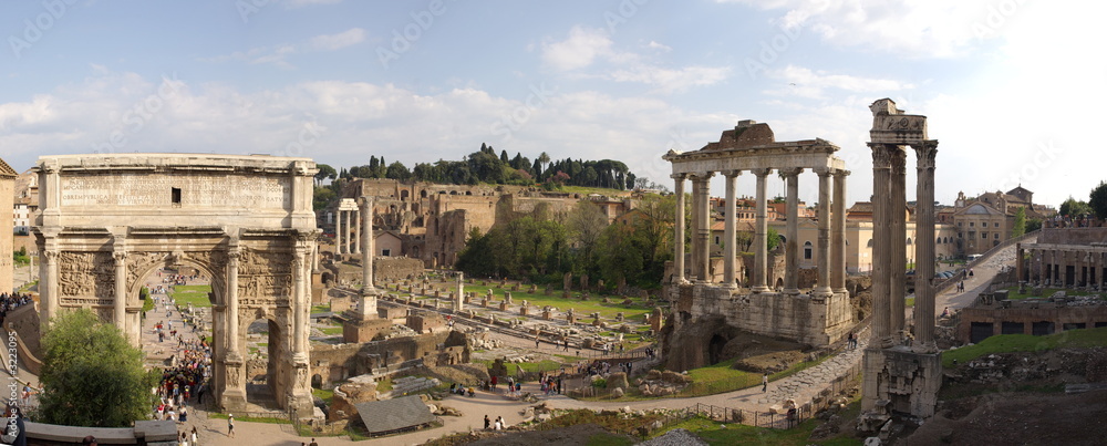 Naklejka premium roman forum panorama